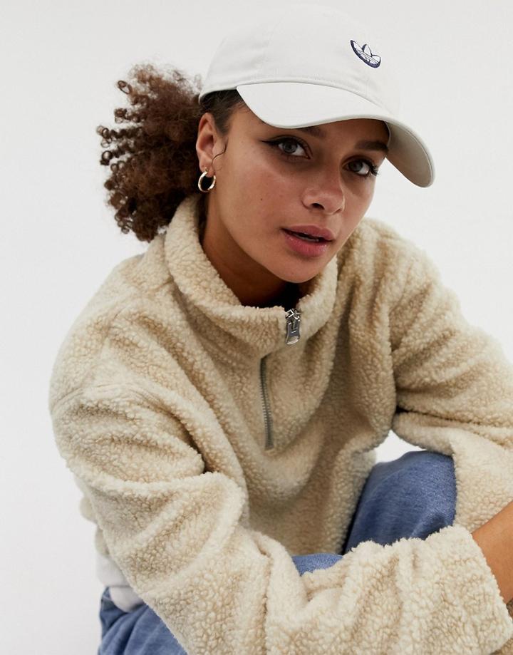 Adidas Originals Samstag Dad Cap In White - White