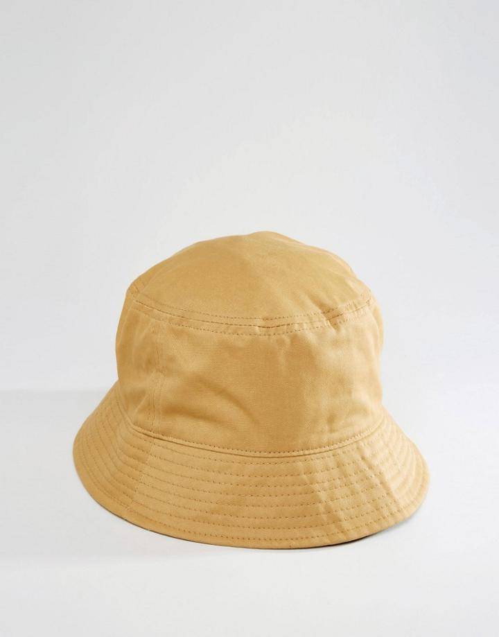 Asos Bucket Hat In Camel - Camel