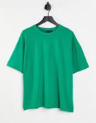 Asos Design Oversized Heavyweight T-shirt In Green