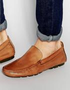Aldo Ranum Leather Driving Shoes - Tan