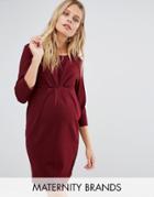 New Look Maternity A Line Dress - Red