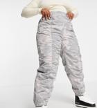 Asos 4505 Curve Oversized Ski Pants In Washed Print-multi