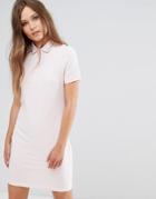 J.d.y Polo Shirt Dress With Tipping - Purple