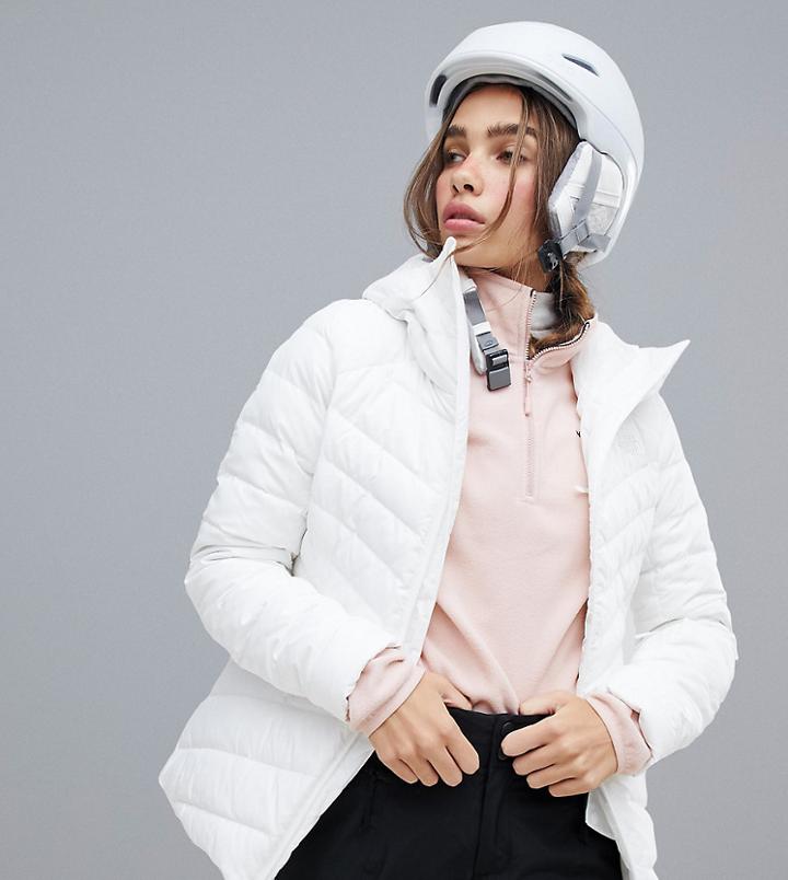 The North Face Womens Moonlight Down Jacket In White - White