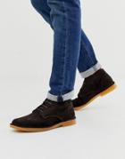 Selected Homme Suede Desert Boots In Brown