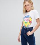 Asos Design Tall T-shirt With Limonada Print - Cream