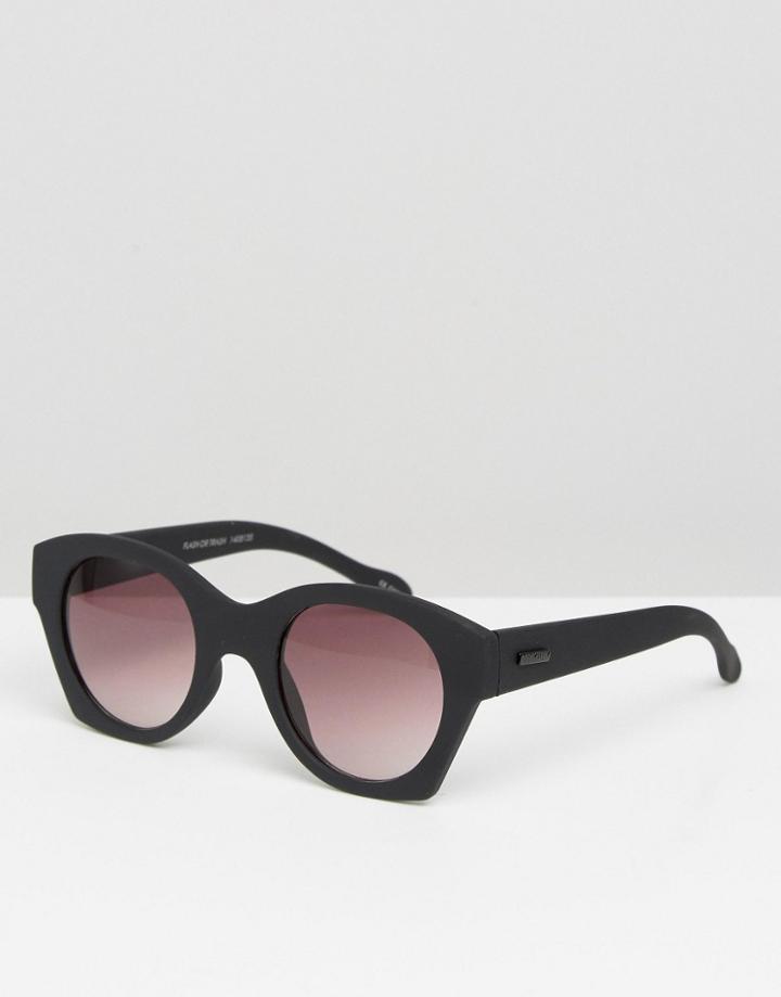 Minkpink Flash Or Trash Square Frame Sunglasses - Black