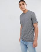 Champion Reverse Weave T-shirt With Small Logo In Stone - Gray