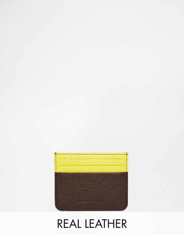 Smith And Canova Leather Card Holder - Brown
