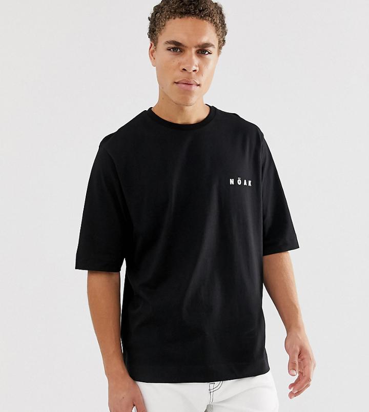 Noak Oversized Fit T-shirt With Logo - Black
