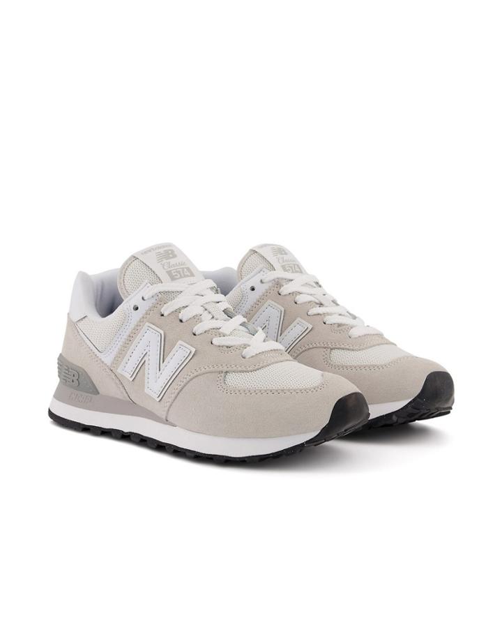 New Balance 574 Sneakers In Off White And Gray