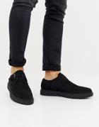 Truffle Collection Pointed Creeper Shoe In Black - Black