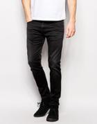 Edwin Jeans Ed-85 Skinny Low Crotch Fit Cs Ink Black Coal Wash - Coal Wash