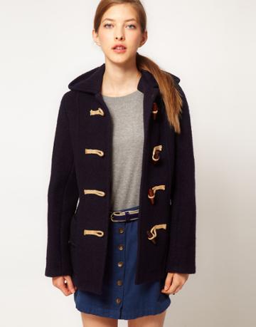 Gloverall Heritage Duffle Coat In Boiled Wool