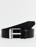 Diesel Leather Belt In Black - Brown