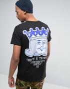 Cheats & Thieves Kings Head Back Print T-shirt - Black