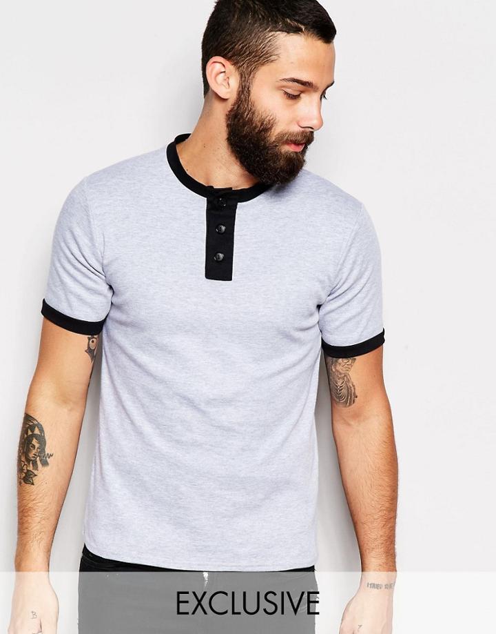Reclaimed Vintage Varsity T-shirt - Gray
