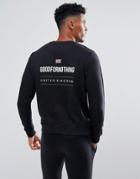 Good For Nothing Sweatshirt In Black With Back Print - Black