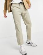 Topman Relaxed Cord Sweat-style Pants In Stone-neutral