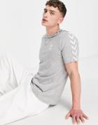 Hummel Classic Chevron Tee In Gray-grey