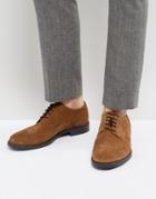 Vagabond Salvatore Suede Brogue Derby Shoes - Tan