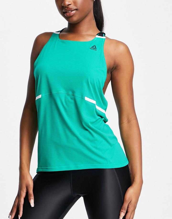 Reebok Boston Tank Top In Emerald-green