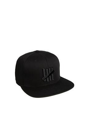 Undefeated 5 Strike Snapback Cap - Black