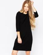 Vero Moda 3/4 Sleeve Shift Dress - Black