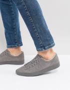 Fred Perry Specner Microfibre Sneakers In Gray - Gray