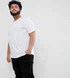 Jack & Jones Originals Plus Size T-shirt With Fleck Cotton - White