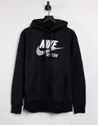 Nike Nyc Logo Hoodie In Black