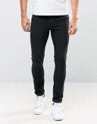 Asos Megging Jeans In Black - Black
