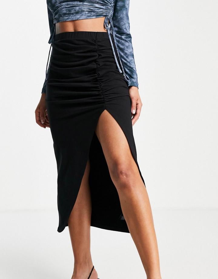 Na-kd Draped Skirt In Black