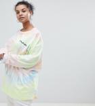 Puma Exclusive To Asos Plus Long Sleeve T-shirt With In Tie Dye - Multi