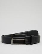 Asos Smart Belt With Texture - Black