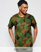 Reclaimed Vintage Oversized Camo T-shirt - Camo