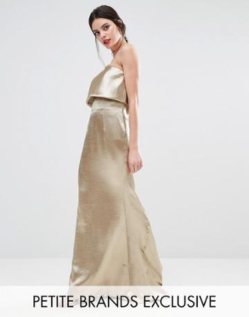 Jarlo Petite Blaze Overlay Maxi Dress - Silver