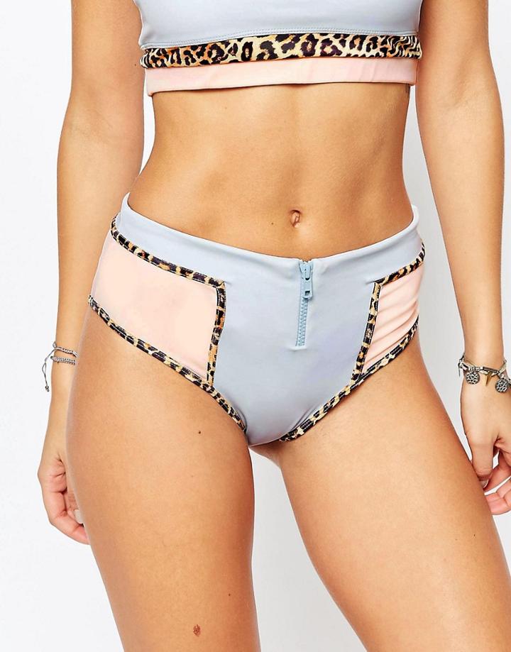 Skye & Staghorn Impala High Waisted Bikini Bottom - Multi