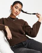 & Other Stories Recycled Wool Ballon Sleeve Sweater In Brown