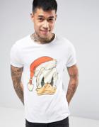 Asos Holidays Donald Duck T-shirt - White