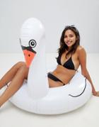 Wild 'n' Wet Swan Ring Pool Inflatable - White
