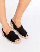 Asos Jupiter Sling Back Espadrilles - Black