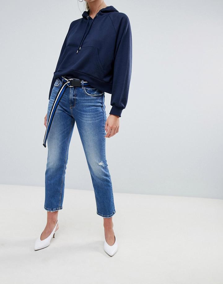 Stradivarius Straight Fit Jeans - Black