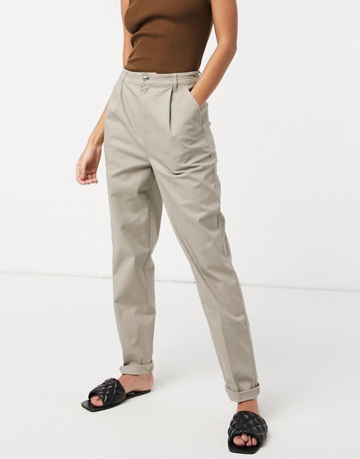 Asos Design Chino Pants In Cream-white
