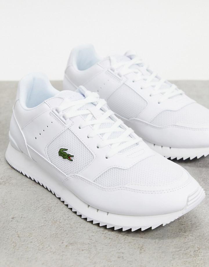 Lacoste Partner Piste Runner Sneakers In White