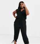 Simply Be Utility Jumpsuit In Black