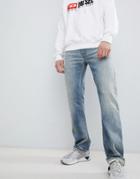 Diesel Larkee Distressed Relaxed Jeans 084uk - Blue