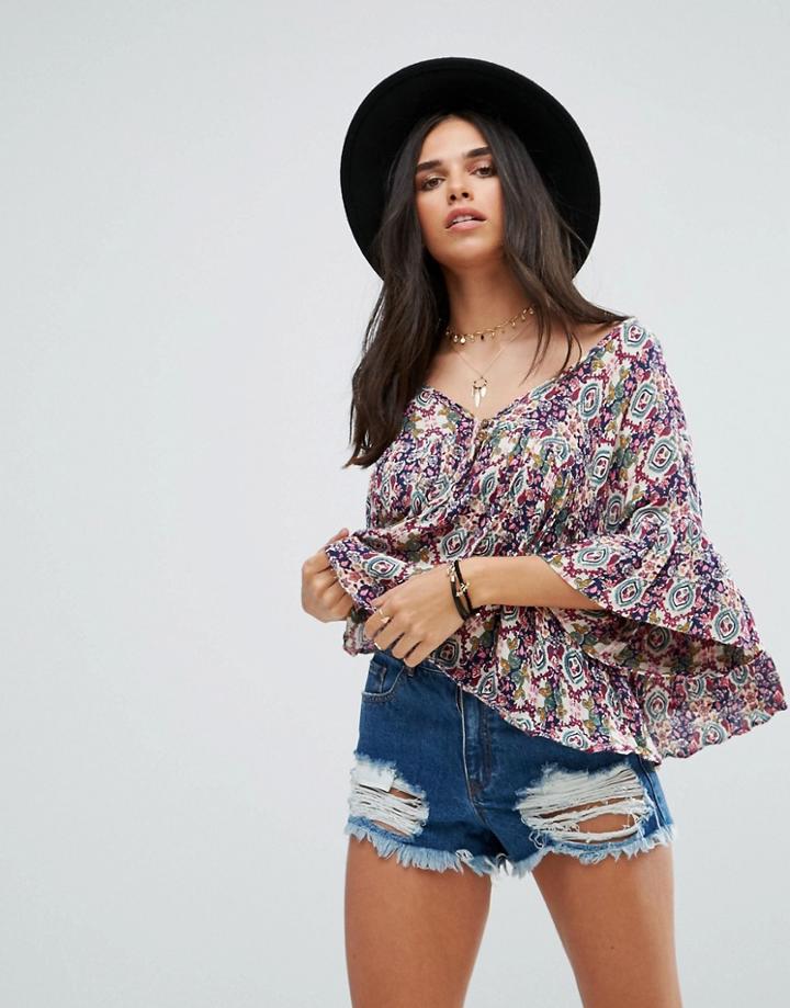 Raga Mumbai Printed Blouse - Multi