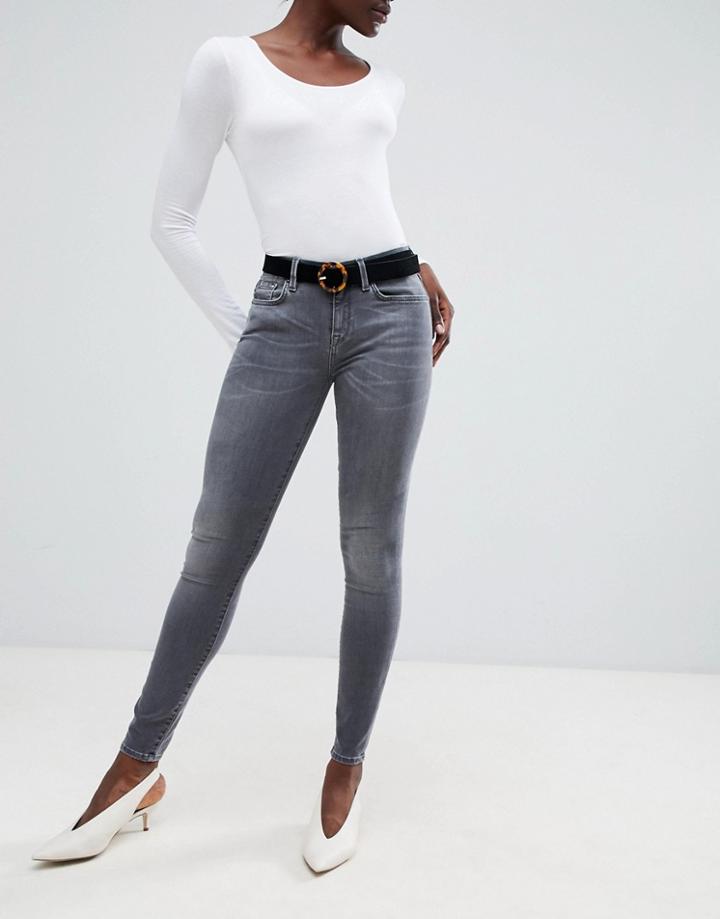 Selected Elena Skinny Jeans-gray