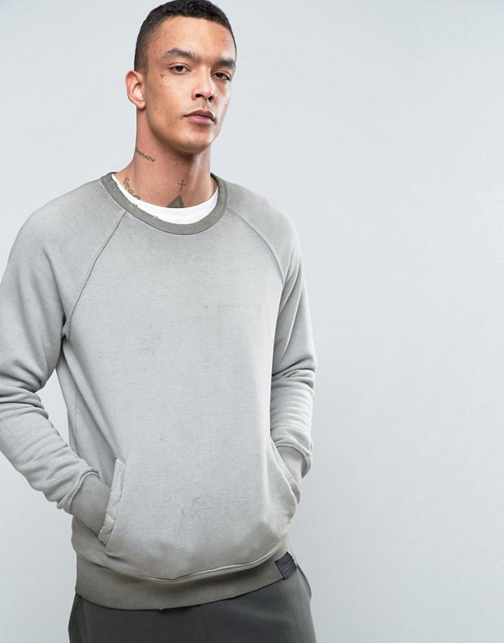 Criminal Damage Fade Sweatshirt - Gray